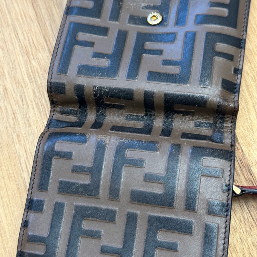 Fendi Red and Black Wallet - Picture 3 of 8
